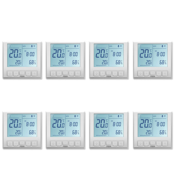 Pachet 8 termostatate inteligente de pardoseala POER Smart